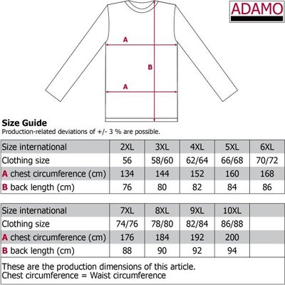 Adamo Pyjama lang 119265/360 9XL