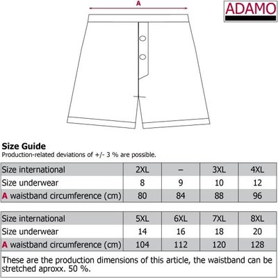 Adamo boxer shorts 129610/390 8XL/20 (3 pieces)
