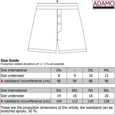 Adamo boxer shorts 129610/390 6XL/16 (3 pieces)