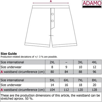 Adamo boxer shorts 129610/360 7XL/18 (3 pieces)