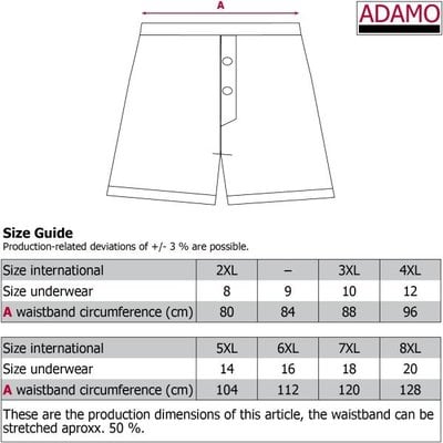 Adamo boxer shorts 129610/360 3XL/10 ( 3 pieces )