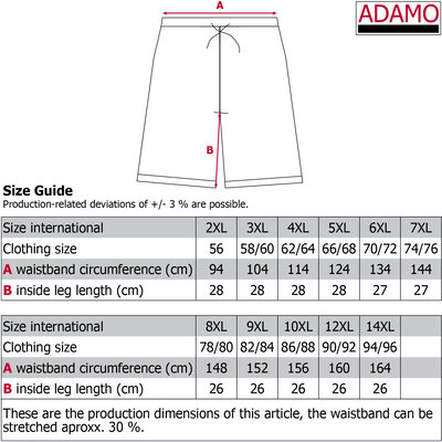 Adamo sweatshort 159802/700 14XL