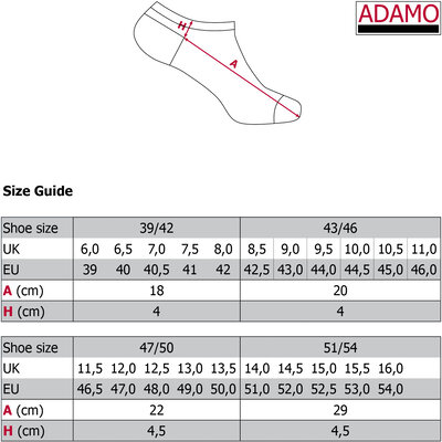 Adamo Sokken zwart ANTON 4 Pack 189001 51/54