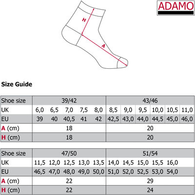 Adamo AARON 3er Pack schwarz 189002 Größe 43/46