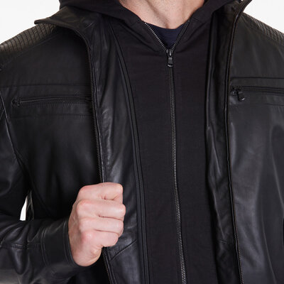 North Latitude Leren jas 33308/099 8XL