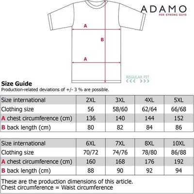 Adamo T-shirt 131435/360 10XL