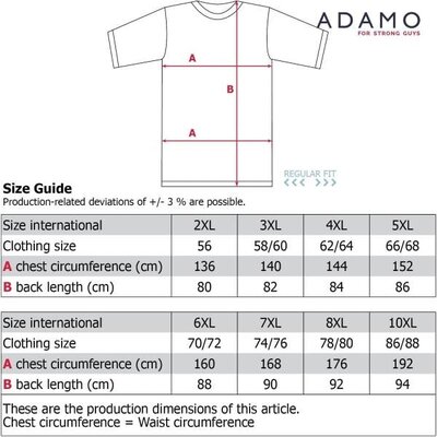 Adamo T-shirt 131435/770 8XL