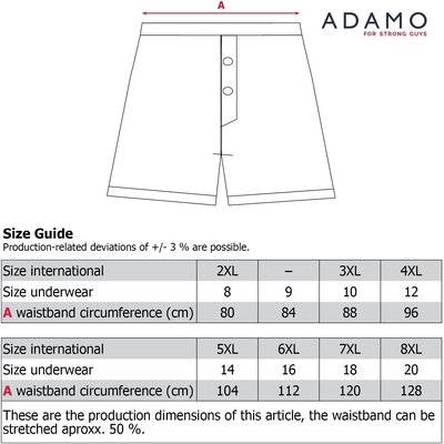 Adamo DAVID Boxer shorts duo pack 129602/360 6XL