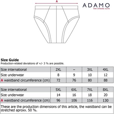 Adamo ROYAL Fine Rib Briefs 129400/360 4XL