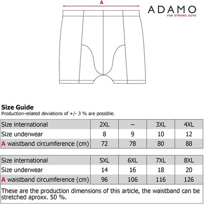 Adamo ROYAL boxer rib short 129401/700 3XL