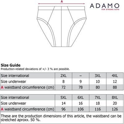 Adamo JEANS briefs with opening 129500/360 2XL