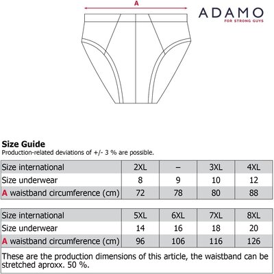 Adamo JEANS briefs with opening 129500/360 4XL