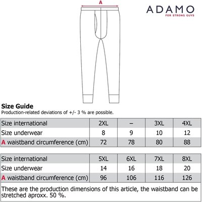 Adamo JEANS long underpants 129503/360 7XL