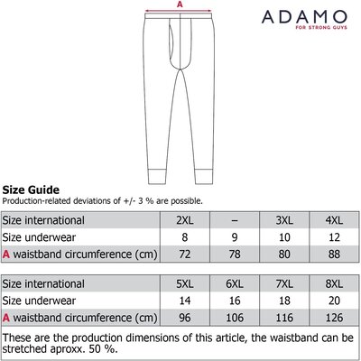 Adamo JEANS long underpants 129503/700 6XL