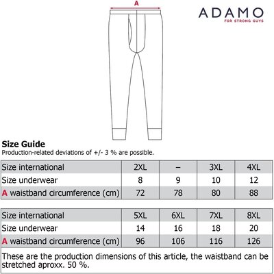 Adamo JEANS underpants long 129503/700 7XL
