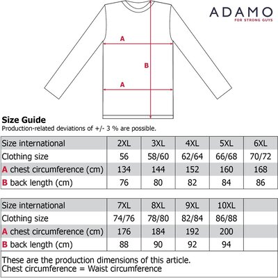 Adamo Pajamas long 119252/710 5XL