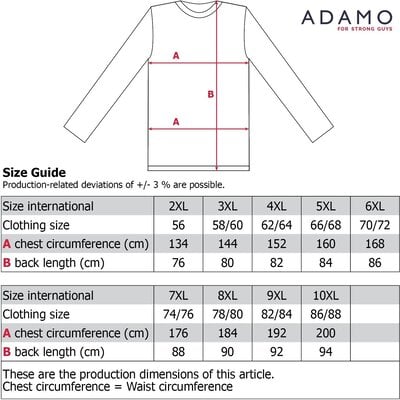 Adamo Pajamas long 119252/710 3XL
