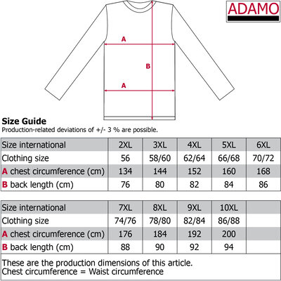 Adamo Pyjama Long 119262/590 5XL