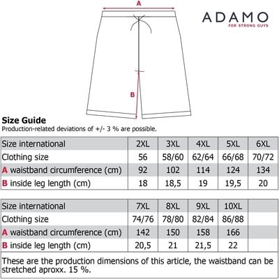 Adamo GERD Pajama Shorts 119212/360 2XL