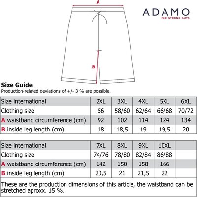 Adamo GERD Pyjama Korte Broek 119212/360 3XL