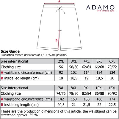 Adamo LUIS Pyjama Kort 119216/368 6XL