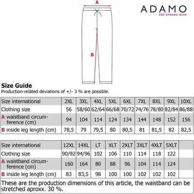 Adamo ATHENS Joggingbroek 159201/700 14XL