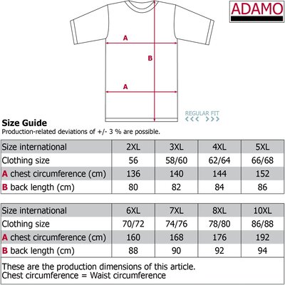 Adamo T-Shirt Borstzak 139055/520 5XL