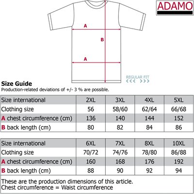 Adamo T-Shirt Borstzak 139055/520 6XL