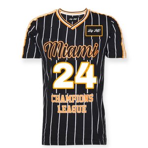 T-shirt Baseball black 10XL