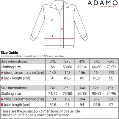 Adamo Jacket 164500/700 12XL
