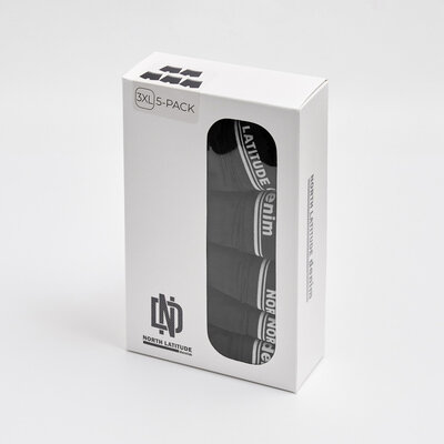 North Latitude Denim 5 pack Boxers black 99341/099 2XL