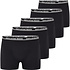 North Latitude Denim 5 pack Boxers zwart 99341/099 4XL