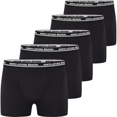 North Latitude Denim 5 pack Boxers black 99341/099 8XL