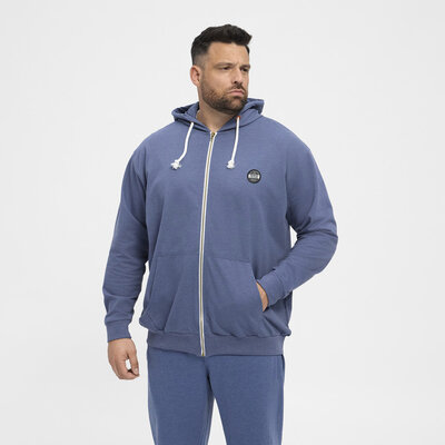 North Latitude Sweat cardigan 99832/555 blauw 5XL