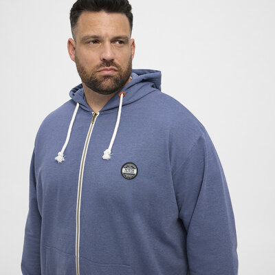 North Latitude Sweat cardigan 99832/555 blauw 5XL