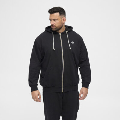 North Latitude Sweat cardigan 99832/099 zwart 4XL