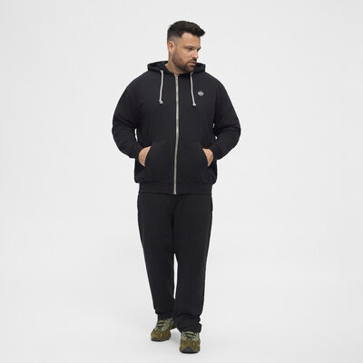 North Latitude Sweat cardigan 99832/099 zwart 4XL