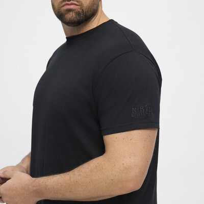 North Latitude T-shirt 99010/099 zwart 6XL
