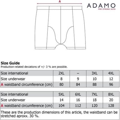 Adamo Boxershort  129623/703  4XL/12  ( 3 stuks )