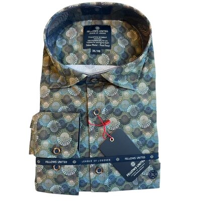 Fellows United Overhemd LM 52.6504 3XL