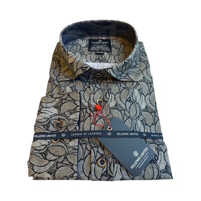 Fellows United Overhemd LM 52.6503 3XL