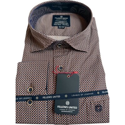 Fellows United Overhemd LM 52.6560 4XL