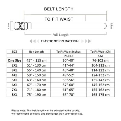 Duke/D555 Elastischer Armeegürtel 941401 3XL