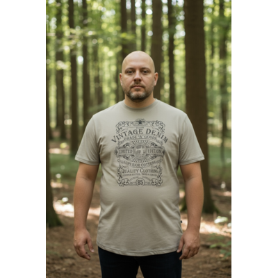 KAM Jeanswear T-shirt KBS5786/Abbey Stone 7XL