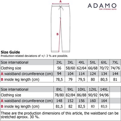 Adamo ATHENS jogging pants 159312/770 12XL