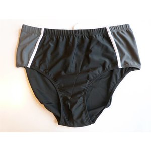 Kamro Badeslip schwarz/grau 2XL