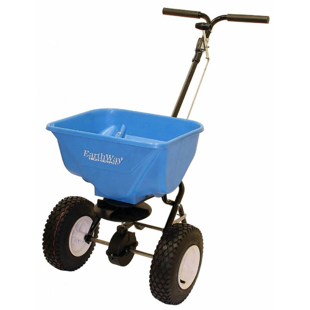 2130 Zout- Meststofstrooier duwmodel 30 liter - Blauw