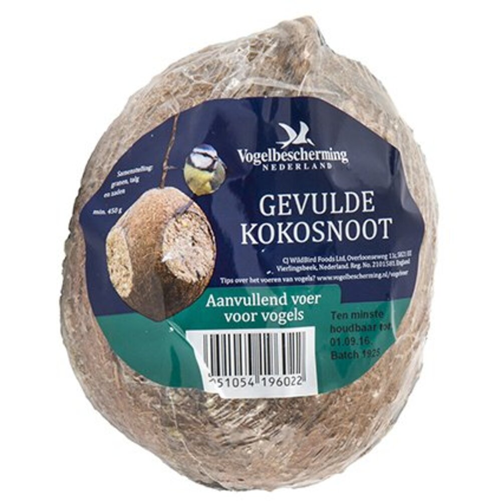 Gevulde kokosnoot heel + 3 gaten