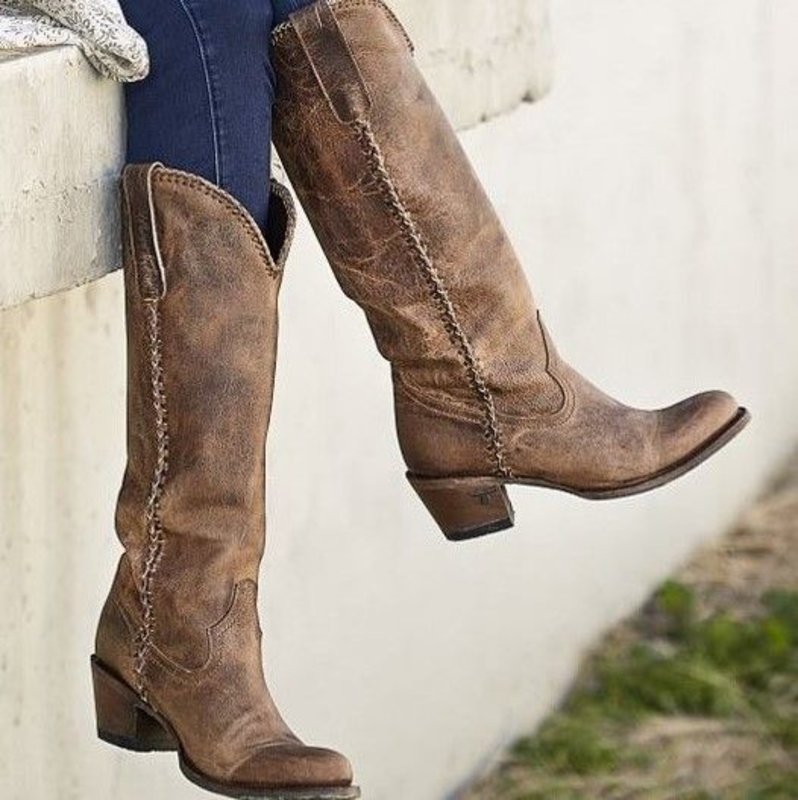 Lane Plain Jane Brown cowboy boot