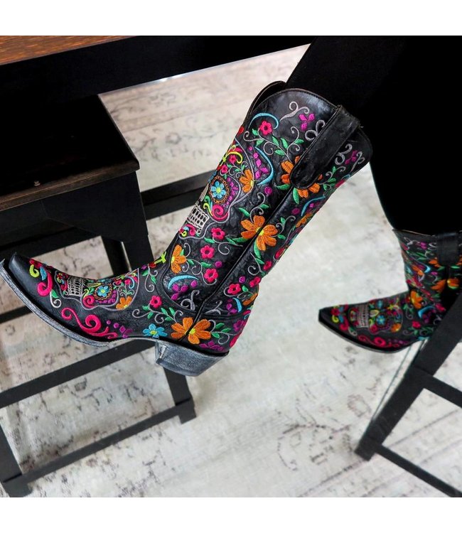 multi colored cowboy boots